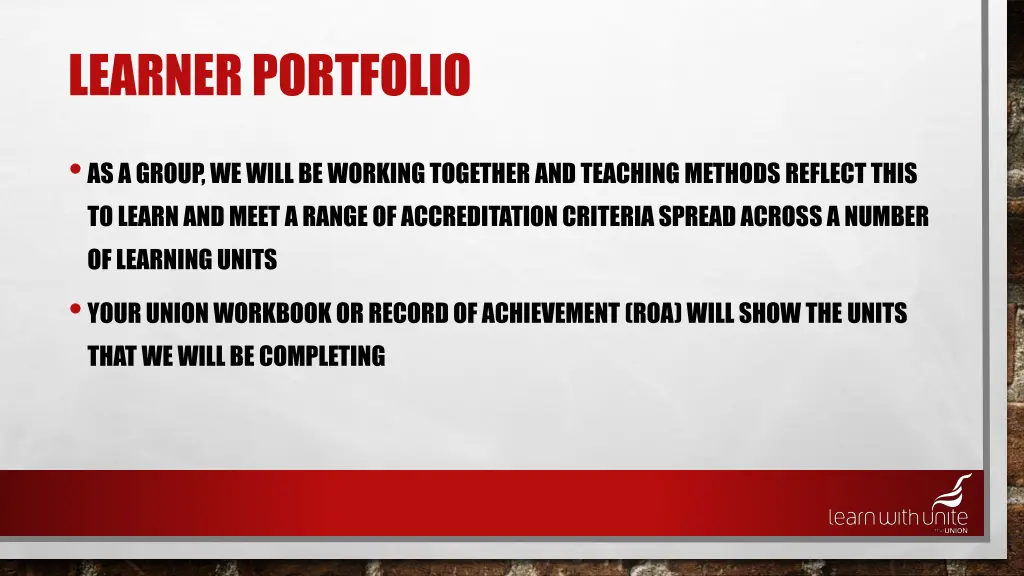 learner portfolio