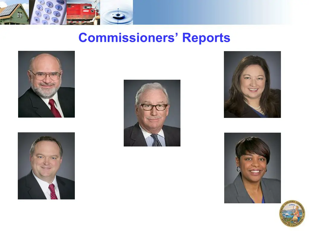 commissioners reports