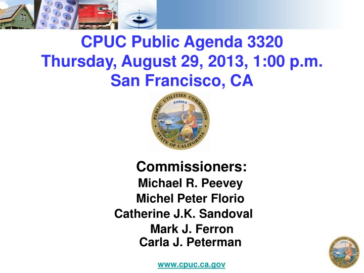 cpuc public agenda 3320 thursday august 29 2013