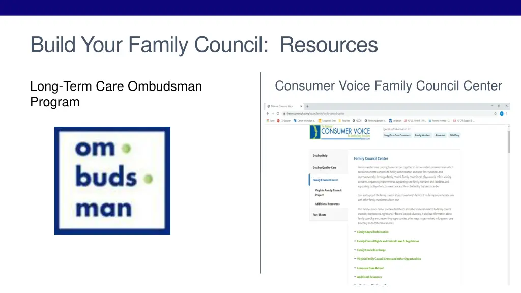 build your family council resources