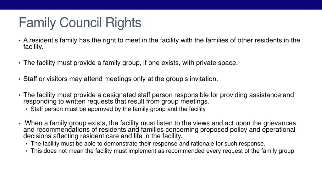 family council rights