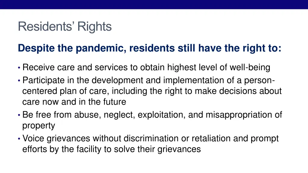 residents rights