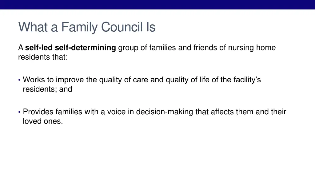 what a family council is