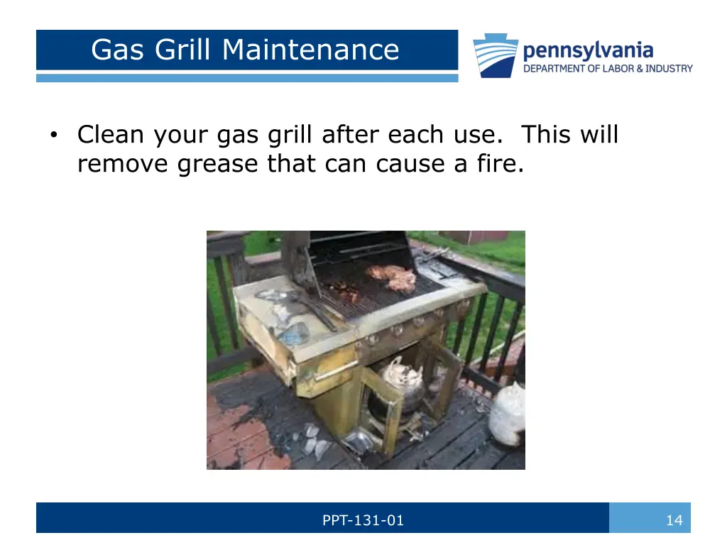 gas grill maintenance