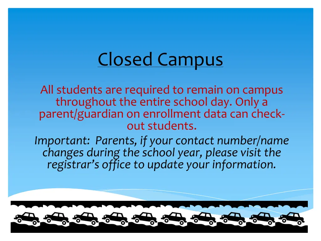 closed campus