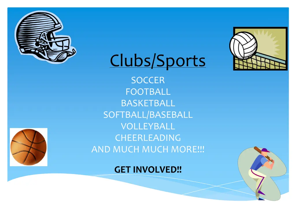 clubs sports soccer football basketball softball