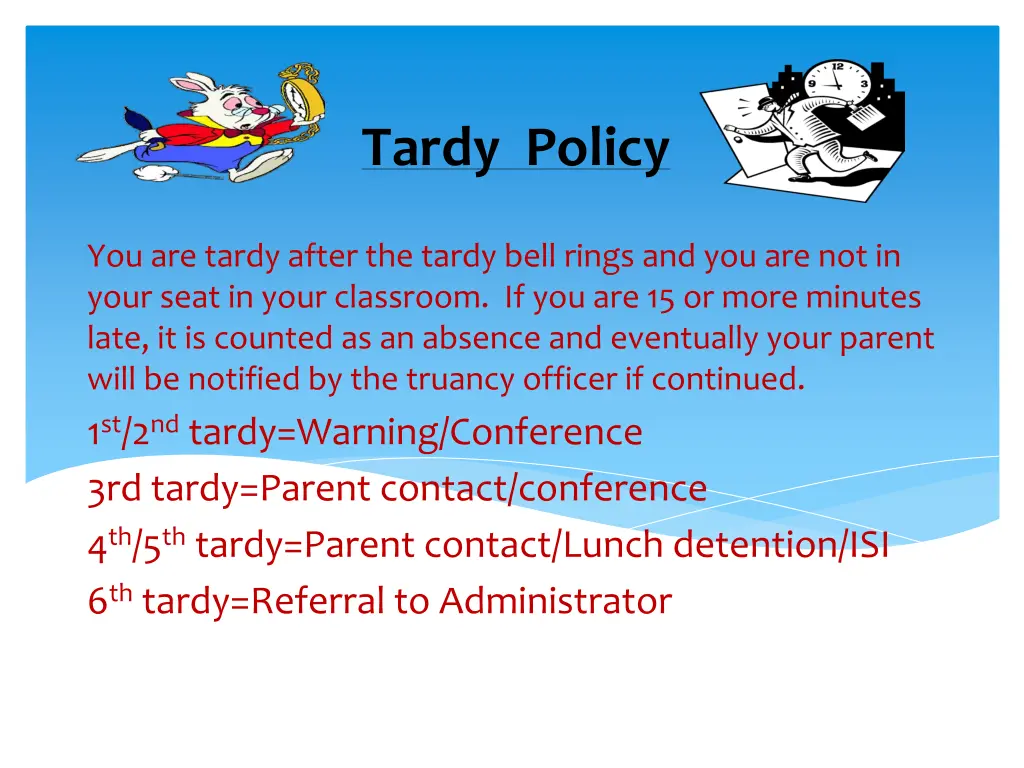 tardy policy