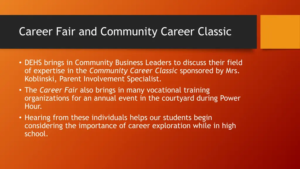 career fair and community career classic