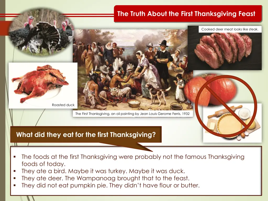 the truth about the first thanksgiving feast