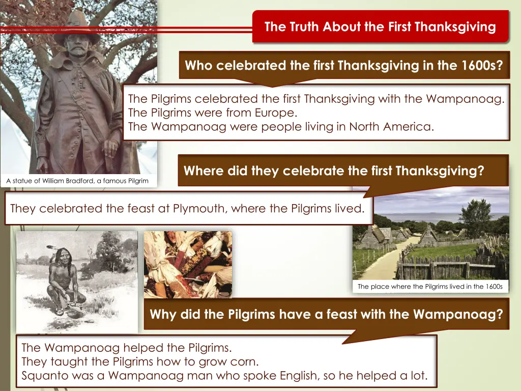 the truth about the first thanksgiving