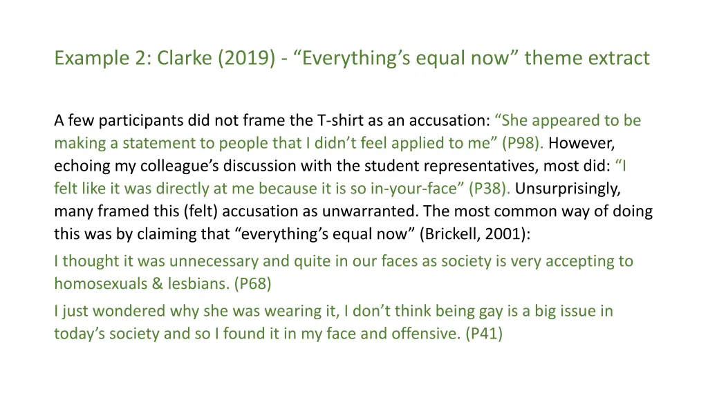 example 2 clarke 2019 everything s equal