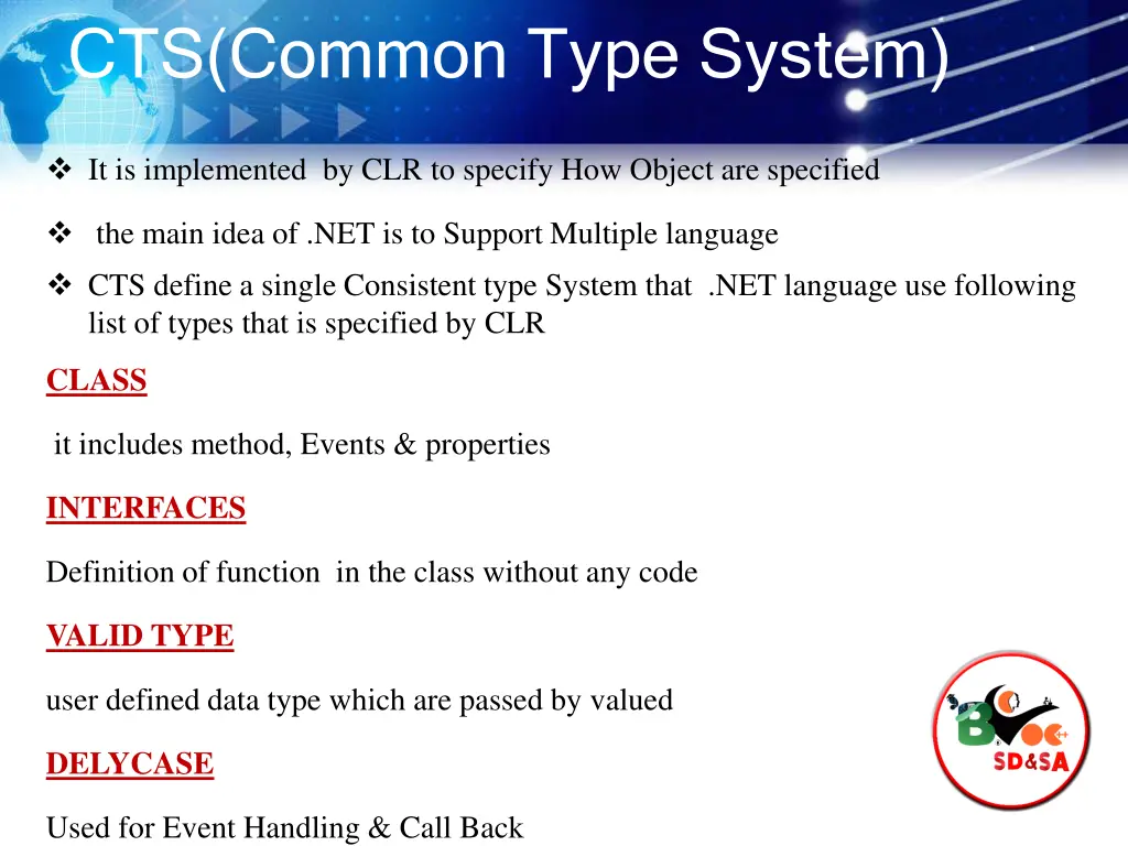 cts common type system