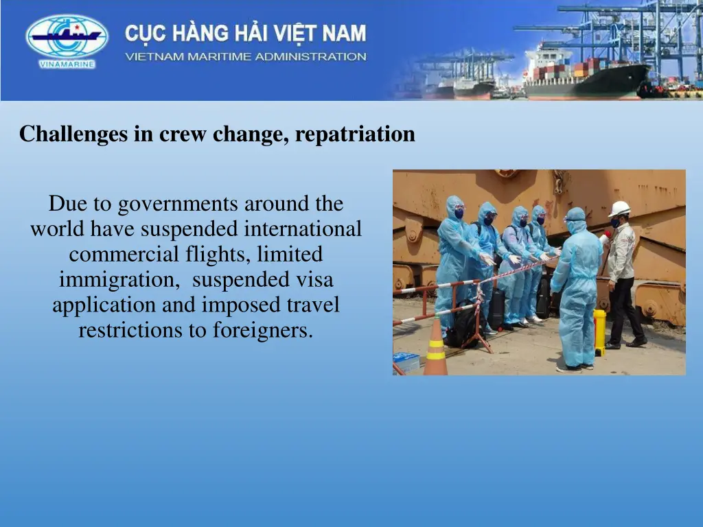 challenges in crew change repatriation