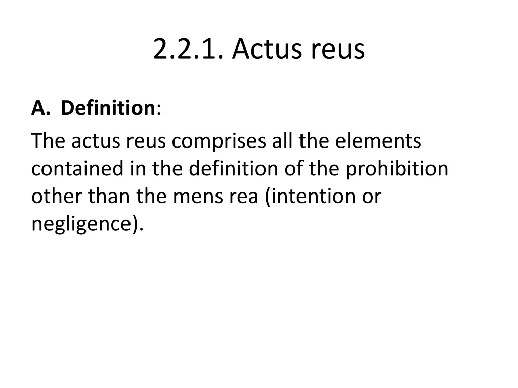 2 2 1 actus reus