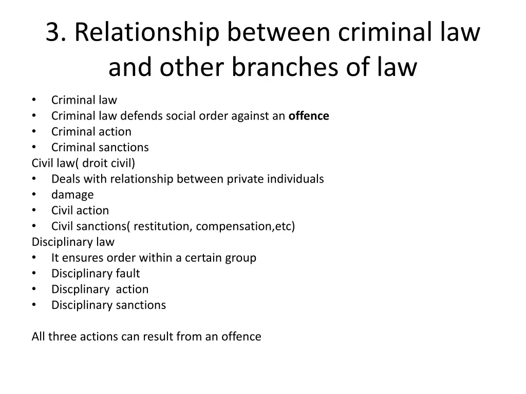 3 relationship between criminal law and other