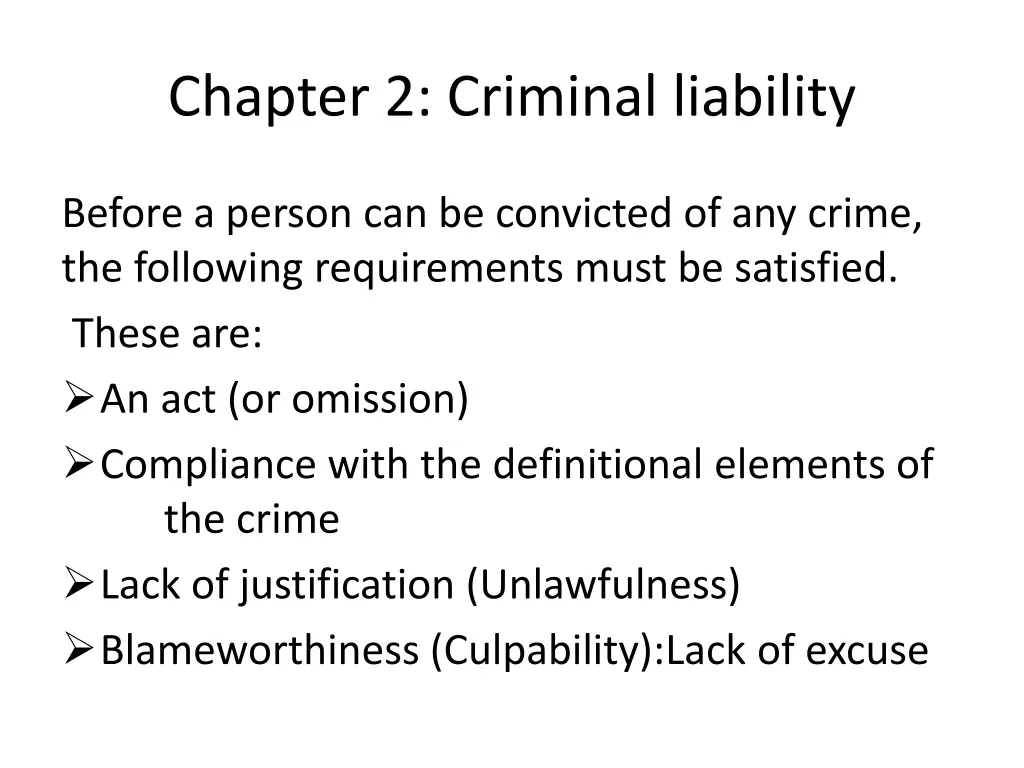 chapter 2 criminal liability