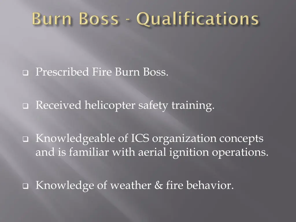 prescribed fire burn boss