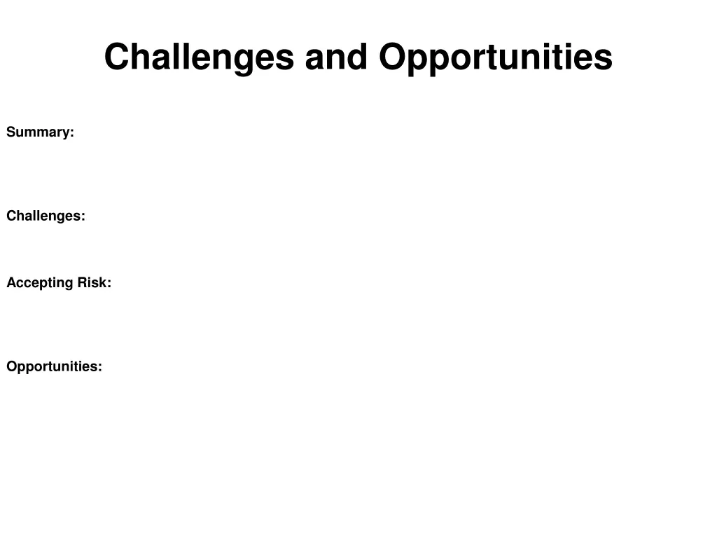 challenges and opportunities 1