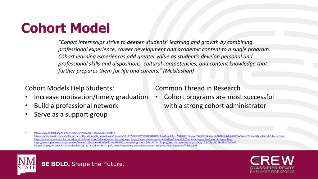 cohort model