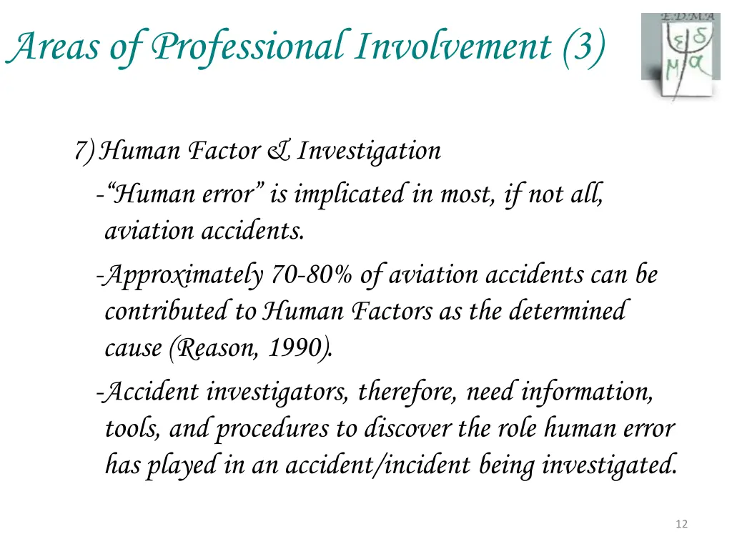 areas of professional involvement 3