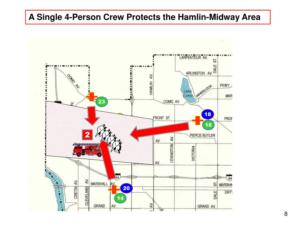 a single 4 person crew protects the hamlin midway