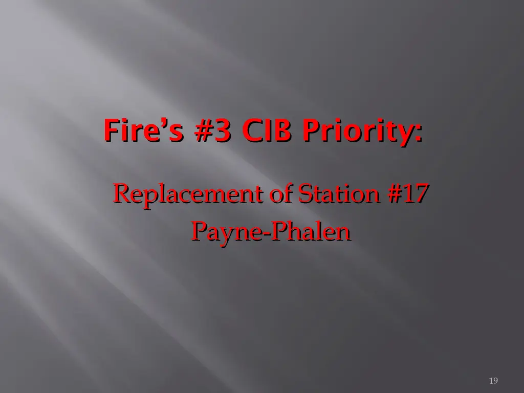 replacement of station 17 payne phalen