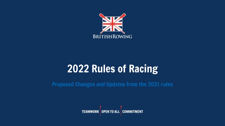 2022 rules of racing