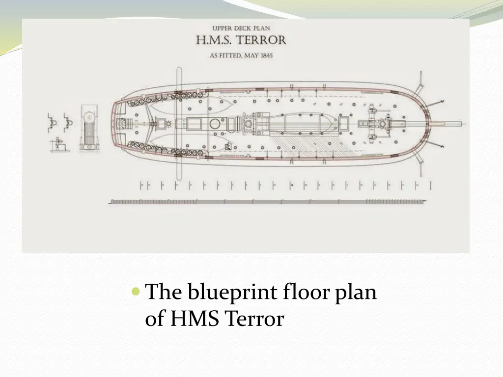 the blueprint floor plan of hms terror