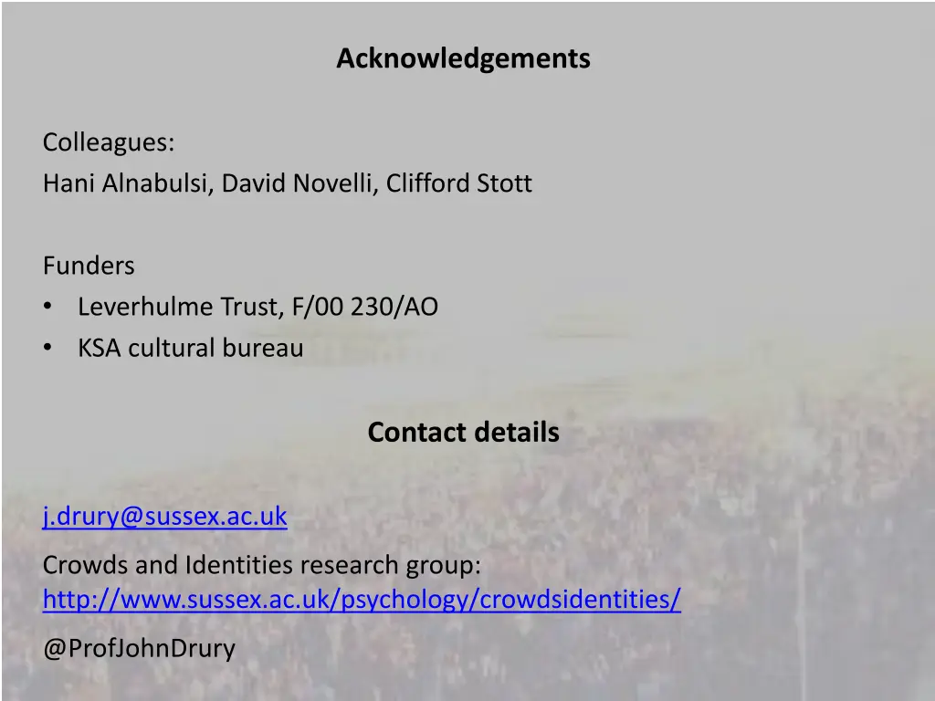 acknowledgements