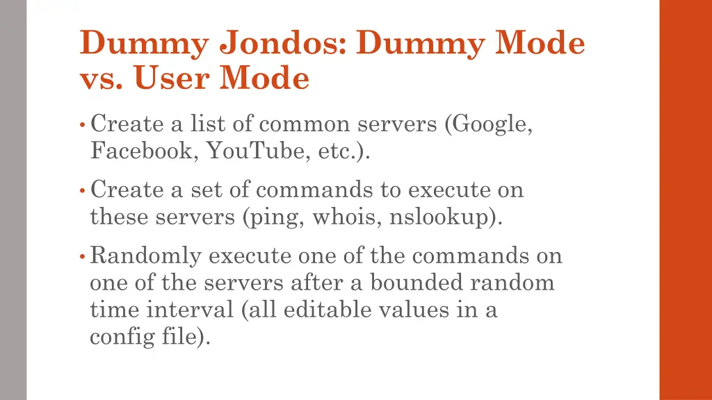 dummy jondos dummy mode vs user mode 2