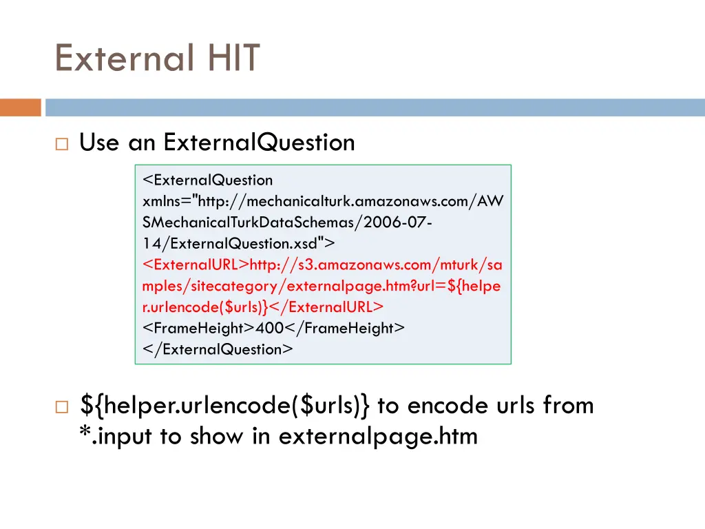 external hit