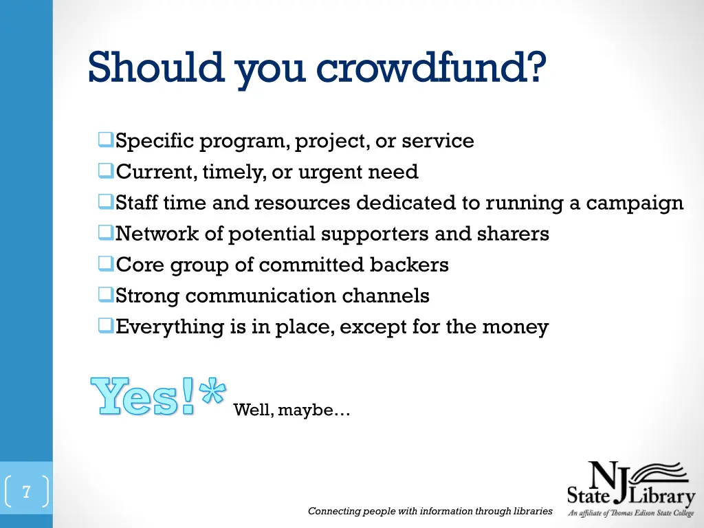 should you crowdfund