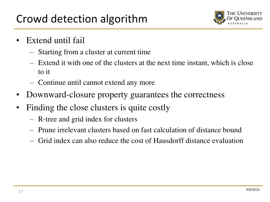 crowd detection algorithm