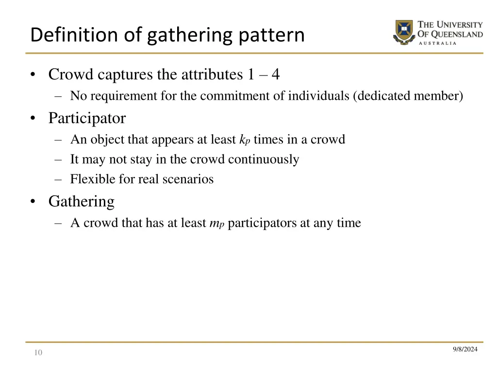 definition of gathering pattern