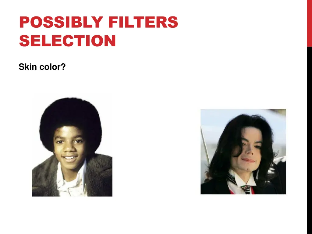 possibly filters selection 1