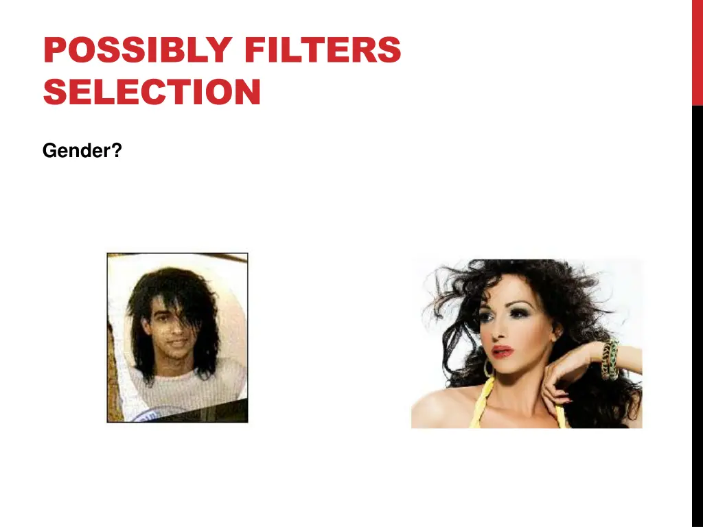 possibly filters selection