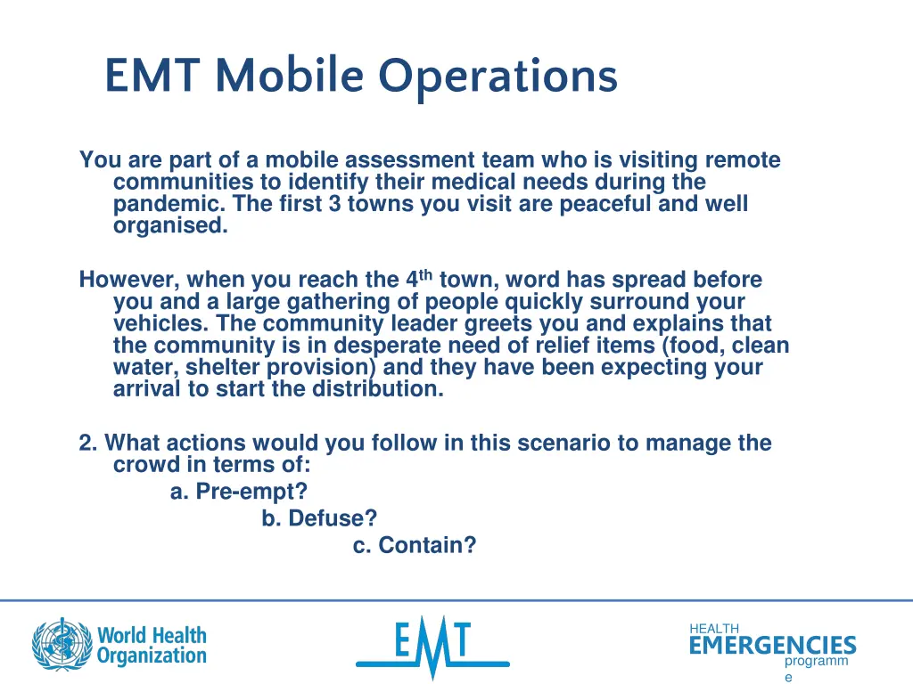 emt mobile operations