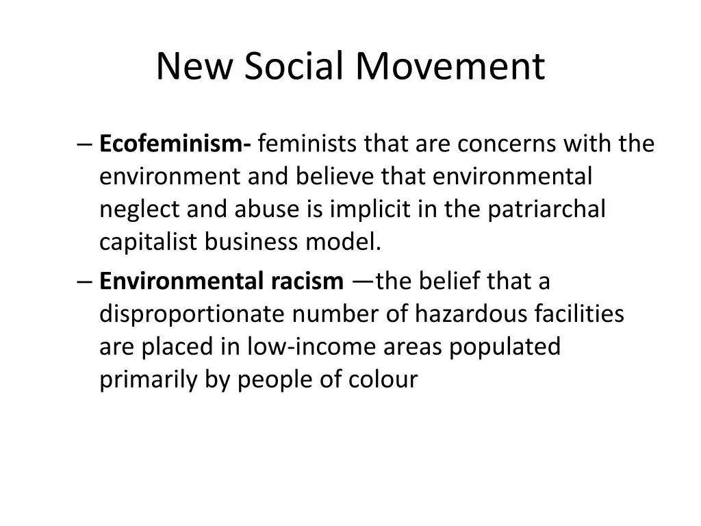 new social movement 1