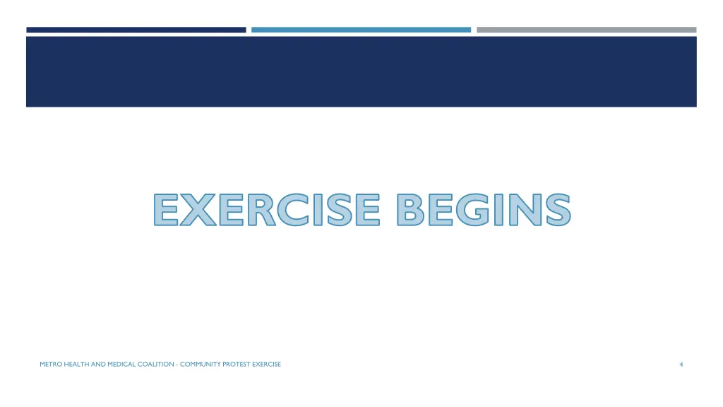 exercise begins