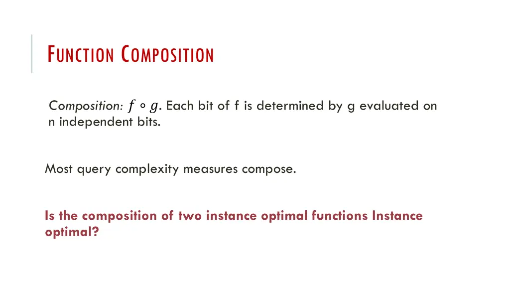 f unction c omposition