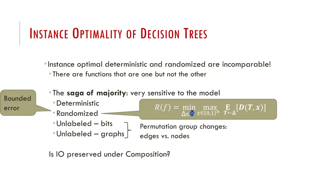 i nstance o ptimality of d ecision t rees 2