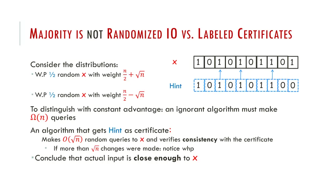 m ajority is not r andomized io vs l abeled