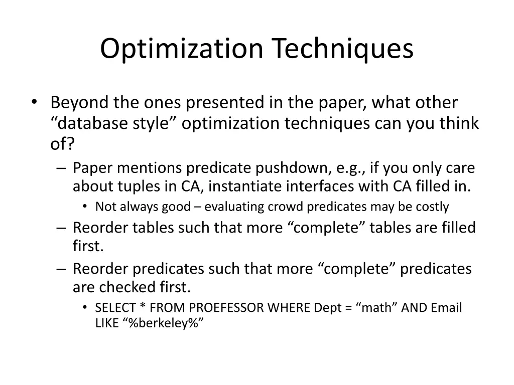 optimization techniques 1