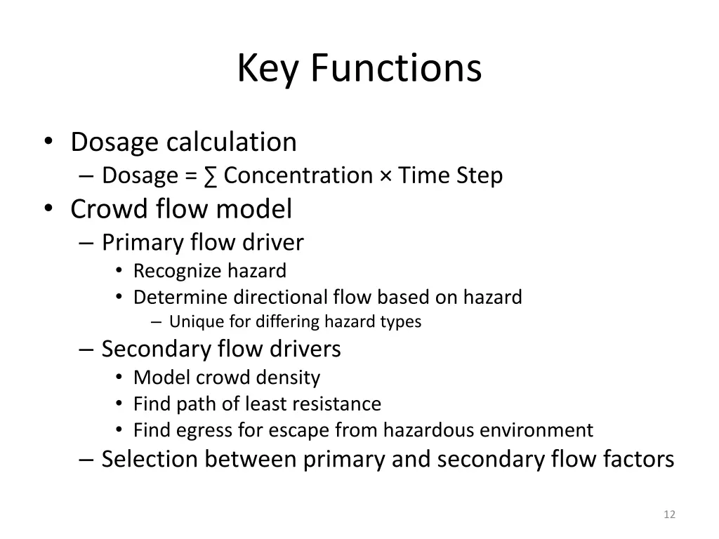 key functions