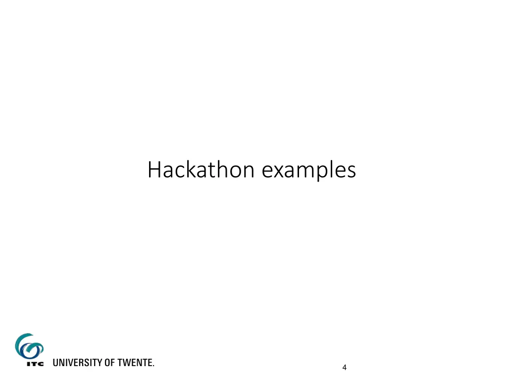 hackathon examples