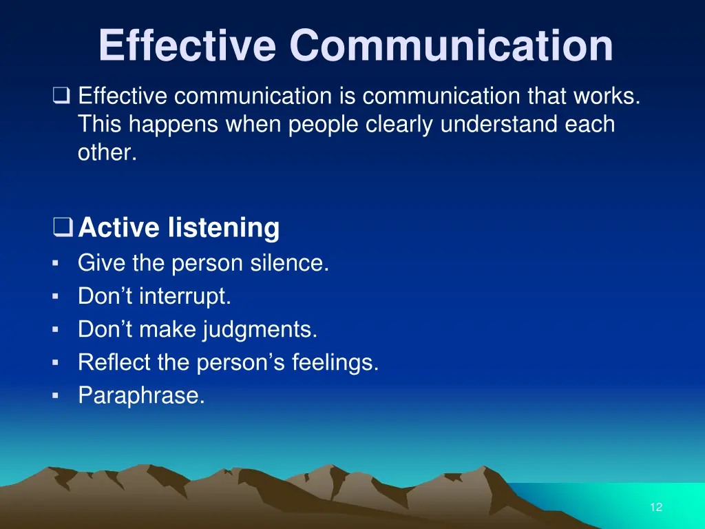 effective communication effective communication