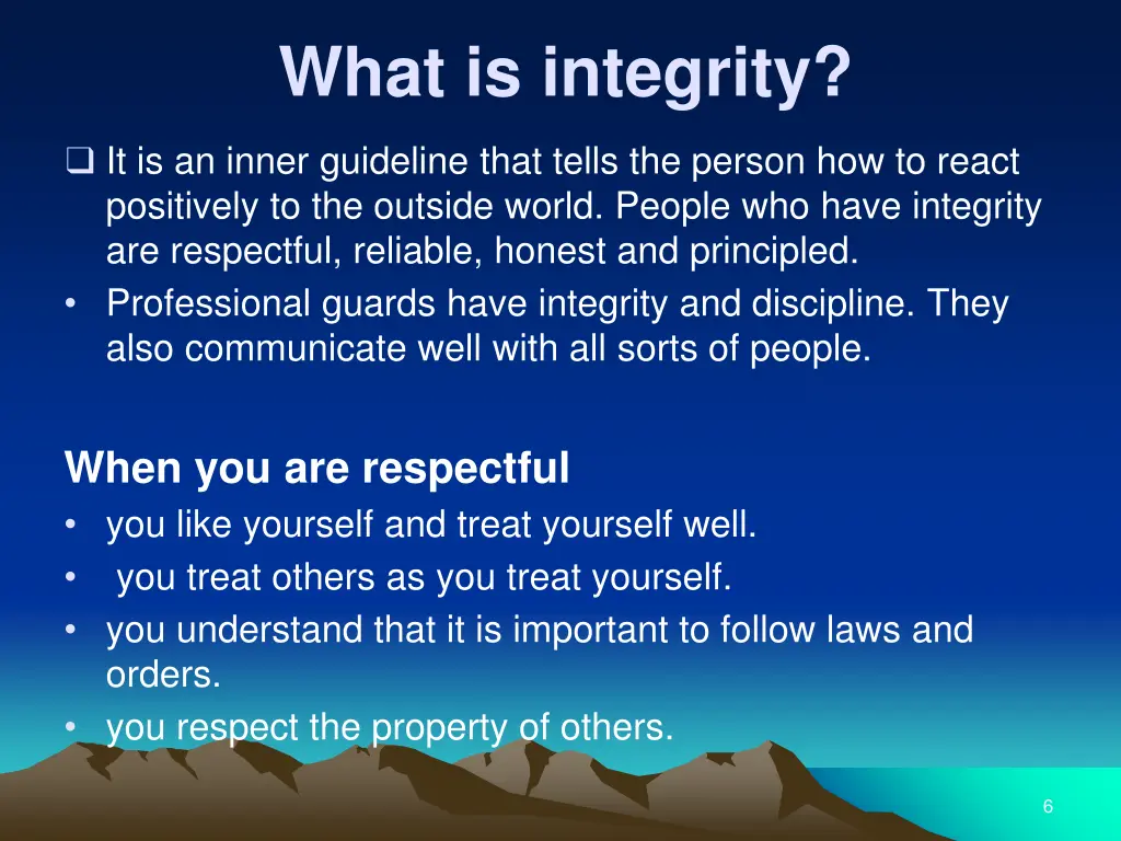 what is integrity