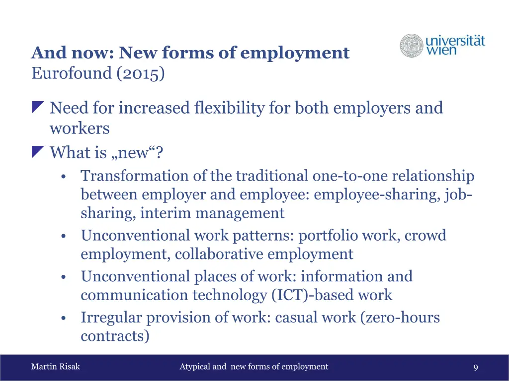 and now new forms of employment eurofound 2015