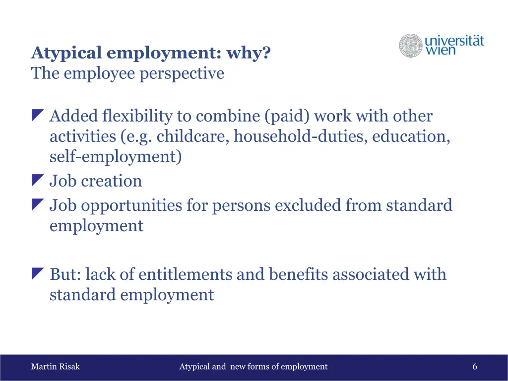 atypical employment why the employee perspective