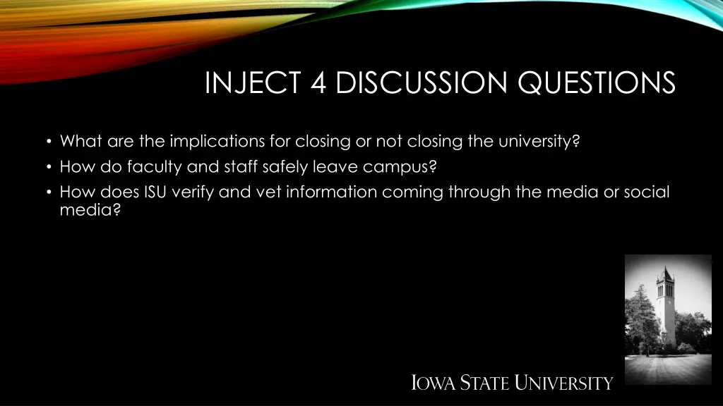 inject 4 discussion questions